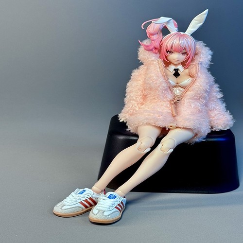 1/12 Female Long Coat Plush Jacket Clothing Fit 6'' shf Action Figure Body Doll - Picture 6 of 21