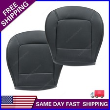 For 1998-10 Volkswagen Beetle Driver Passenger Bottom Leather Seat Cover Black