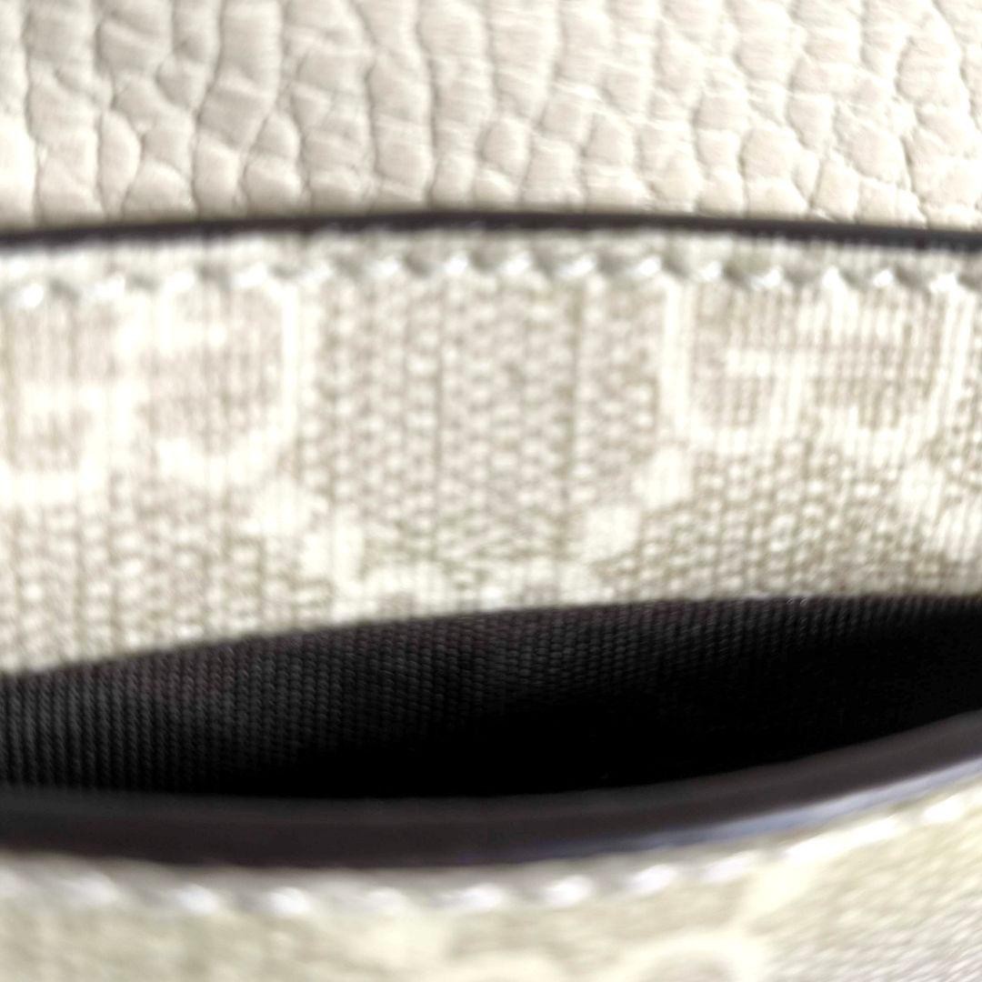 Gucci GG Supreme Card Case Beige Ivory Leather PVC Unisex thumbnail 16