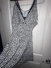 Lane Bryant Cacique Leopard Chemise Nightie Sexy Black Lace Open Sides Sz 18/20 — photo 2