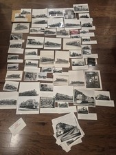 LOT OF VINTAGE B&W RAILROAD PHOTOS A.T.& Santa Fe RR atchison Topeka S. Fe