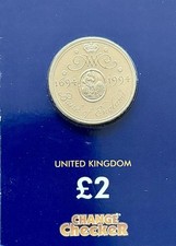 1694 - 1994 Bank Of England All Gold £2 Coin 2 Pounds Uncirculated Coin BUNC