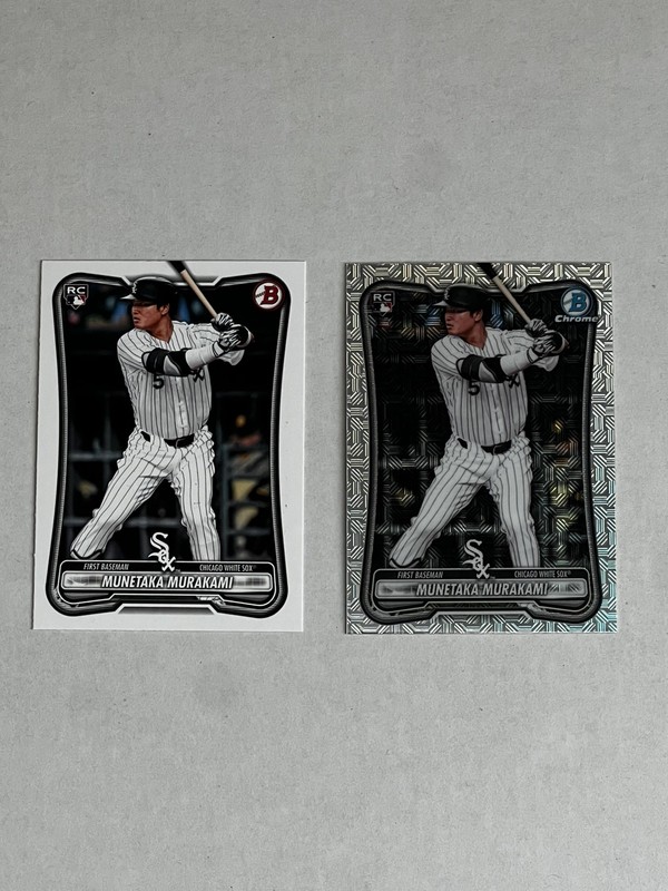 Munetaka Murakami 2026 bowman #9 Mojo Refractor and Base Rookie Card lot