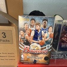 Topps Bowman 2025/26 NBA Basketball Trading Card Box 60 Cards Autograph Cards