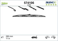 Valeo Wischblatt Scheibenwischer Silencio Conventional Single 574106 FüR Renault