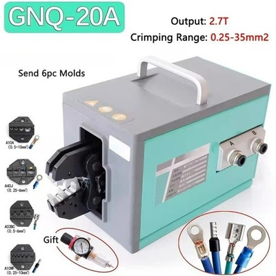 2.7T Pneumatic Crimping Pliers GNQ-20A Cold Pressing Terminal Crimping Machine