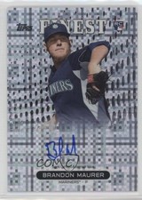 2013 Topps Finest Rookie Refractor X-Fractor /149 Brandon Maurer #RA-BM Auto 2x6