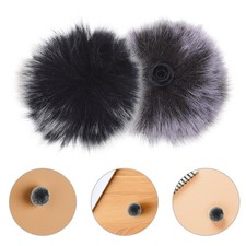 4 Pcs Mini Wireless Furry Windscreen Microphone Protective Covers
