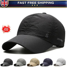 Men’s Quick Dry Running Cap Lightweight Breathable Sun Hat Outdoor Baseball Cap