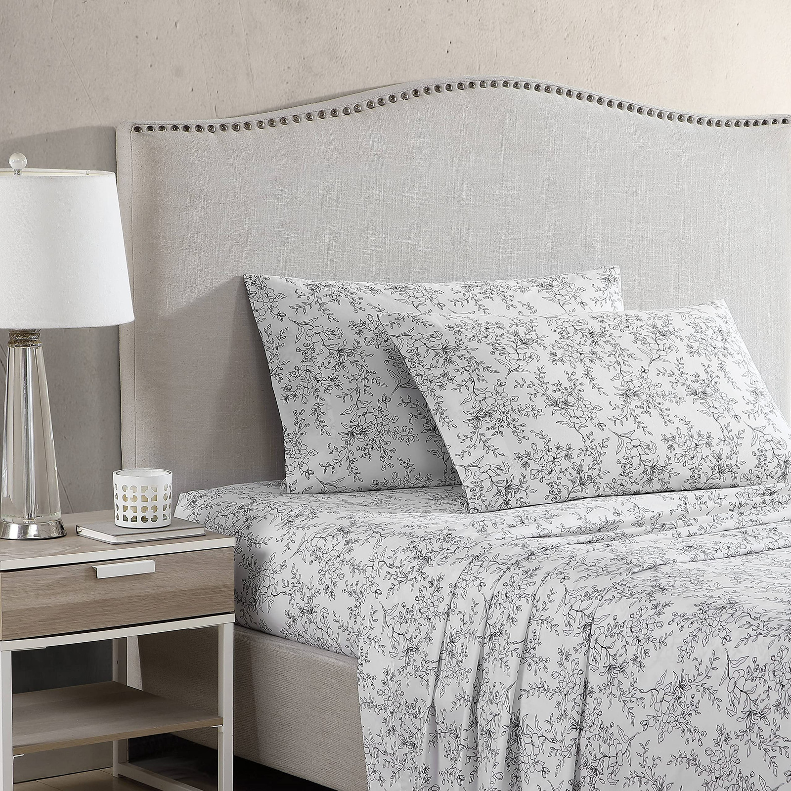 Cottage Queen Sheets Cotton Percale Bedding Set Crisp Cool Home Decor Hawley F