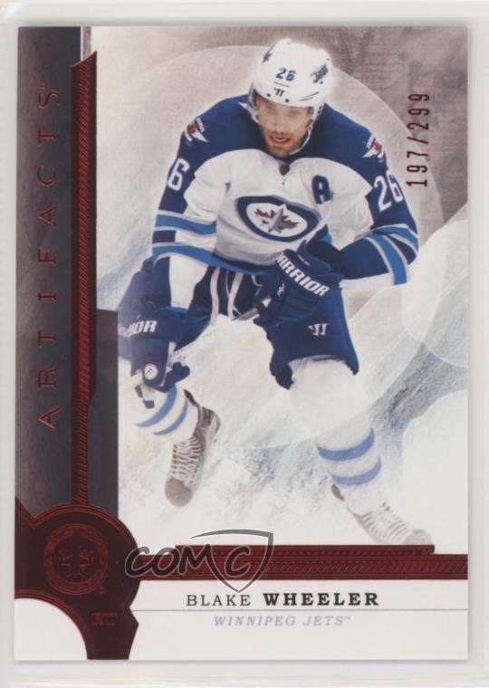 2016-17 Upper Deck Artifacts Ruby 197/299 Blake Wheeler #100 a3q