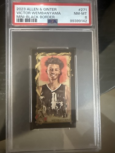 Victor Wembanyama [Mini Black Border] #271 2023 Topps Allen & Ginter card