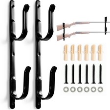 Gun Rack for Truck Rear Window, 13 Inch Steel Rifle and Shotgun Mount, Wall o...