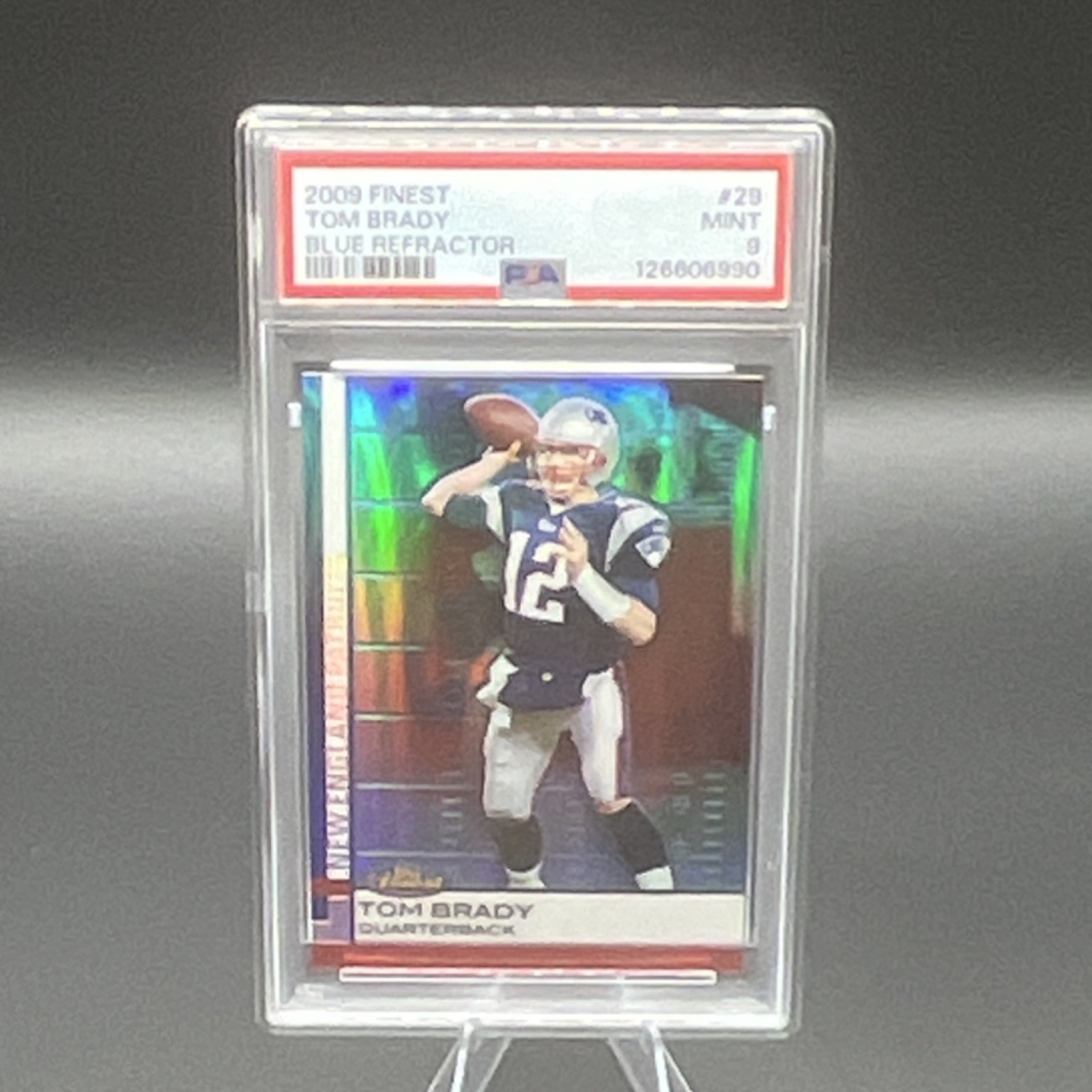 Topps Chrome 2009 Tom Brady Blue Refractor Refractor/429 MINT 9 🔥🔥🔥