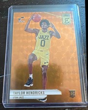 2023-24 Panini Donruss Elite Taylor Hendricks #216 Orange RC Jazz