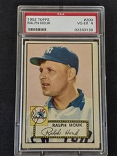1952 Topps Ralph Houk #200 PSA 4 VG-EX Vintage New York Yankees SET BREAK