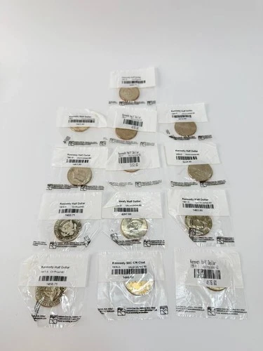 Kennedy Half Dollar Lot 13 Coins 1965-1976 One 40% Silver Others Clad US