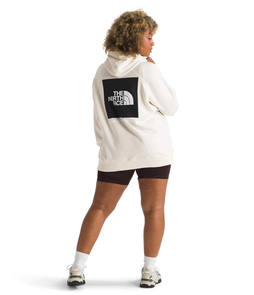 Sudadera con capucha para mujer The North Face Box NSE XL Gardenia blanca NF0A7UONN50 Foto 2 de 4