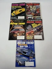 Vintage Motor Trend Magazines Lot Of 5 Car Guides Anniversary Edition 