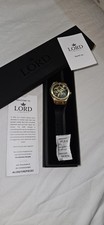 Brand New Lord Time Piece Men's Bolt Rose Gold Watch