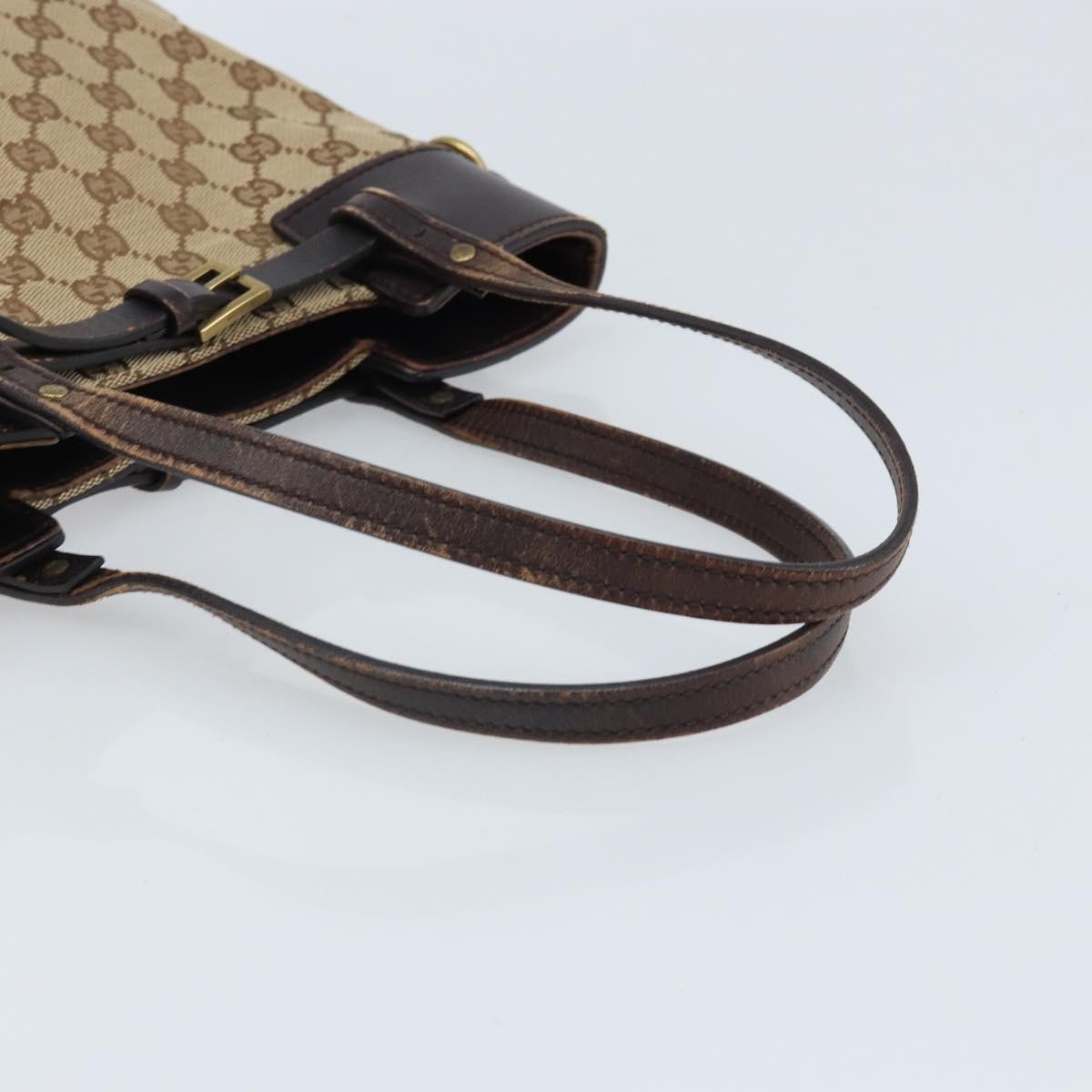 GUCCI GG Canvas Hand Bag Beige Gold 107757 Auth LNZ827 | eBay