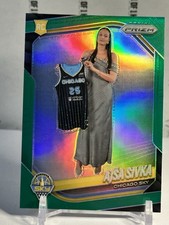 2025 Ajsa Sivka Panini Basketball WNBA Prizm Green Prizms #85 RC Chicago Sky +4