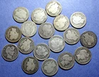 Lot of 18 Barber Dimes