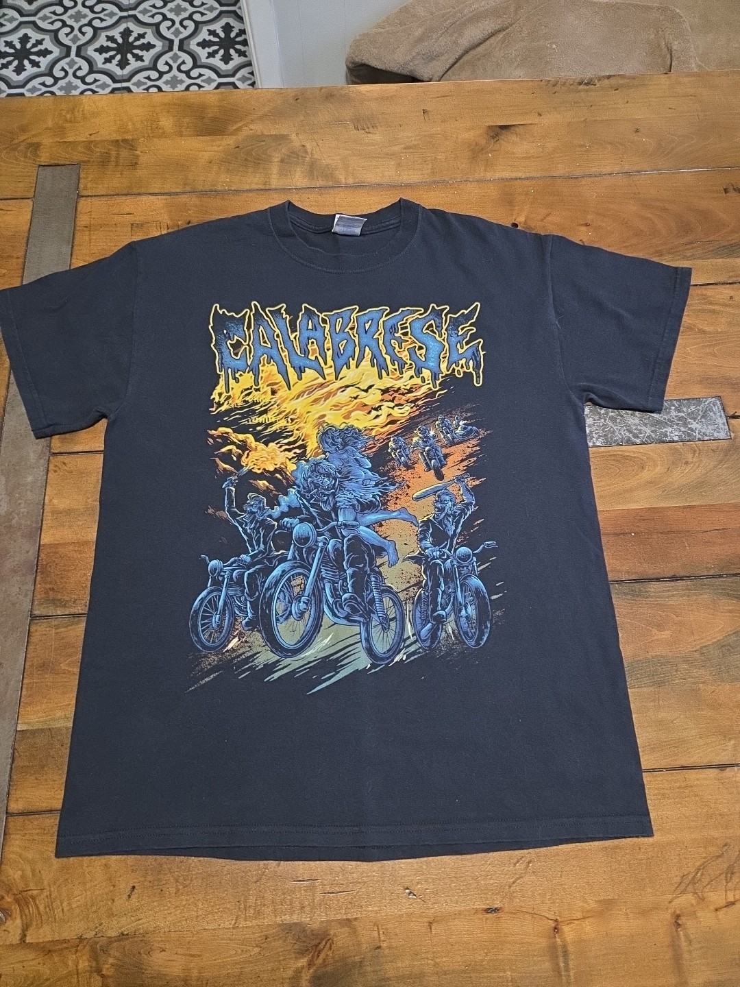 Calabrese Band Shirt - Born with a Scorpion's Touch - Medium - Horror Punk