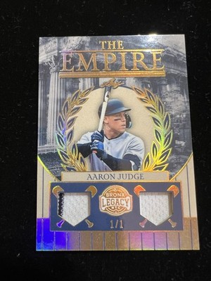 2025 Leaf Aaron Judge (1/1) The Empire Stripe In Worn Jersey Bronx Legacy