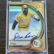 2025 Topps Five Star Autographs Aqua Dave Parker 17/75