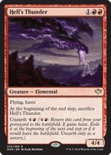 Hell's Thunder 010/082 Lightly Played DDN Duel Decks: Speed vs. Cunning MTG Magi