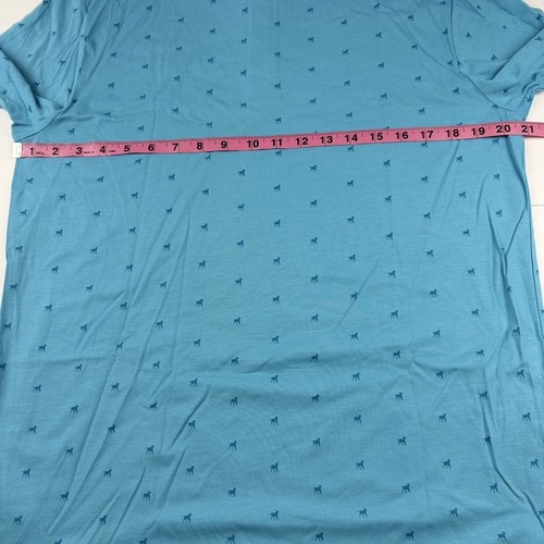 Polo LevelWear homme moyen manches courtes bleu nordique imprimé chien polyester PDSF 70 $ - Photo 5/8