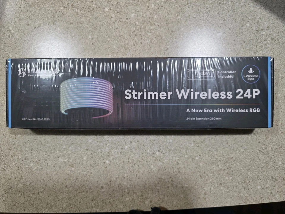 Lian Li Strimer Wireless 24 Pin PW24-1W-T Addressable RGB Power Extension Cable - Image 2 of 4