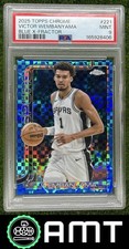 Victor Wembanyama PSA 9 2025-26 Topps Chrome Blue X-Fractor Spurs 8406