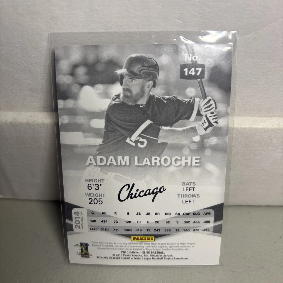 2015 Panini Elite - Adam LaRoche #147 21st Century Red /21 - Image 2 of 2
