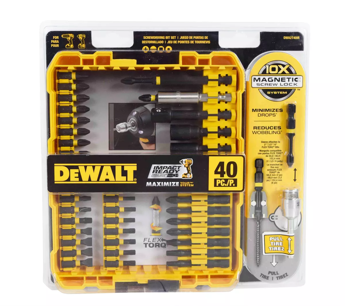 Dewalt dwa2t40ir sale screwdriver bit set