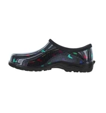Women's Rubber Garden Shoe GroundWork Chicken Size 7 Clog Multicolored Black