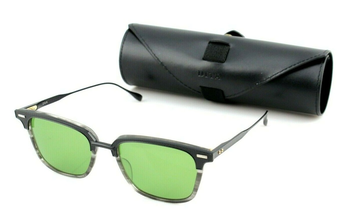 DITA サングラス RARE New DITA OAK Vintage Green Matte Black Grey Swirl Sunglasses