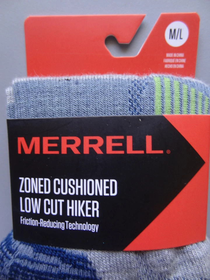 NEW Merrell Zoned Low-Cut Hiking Ankle Merino Wool Socks Unisex M/L - Image 4 of 4
