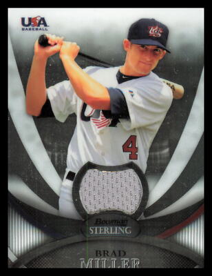 2010 Bowman Sterling Jersey Relic #USAR-34 Brad Miller 18U National Team