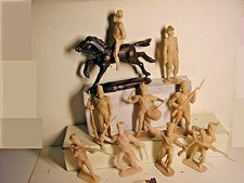 Soldatini Comansi o Jecsan Made in Spain Messicani Alamo plastica 1:32 cm 7,5