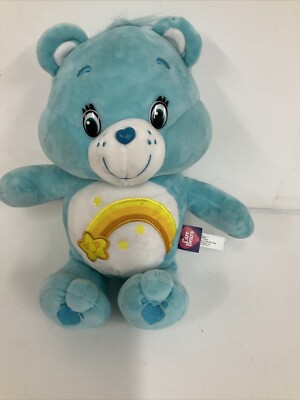 Care Bear Stofftier 10 Zoll Sammlerstück Plüsch blau grün Gutenacht Regenbogen Sterne