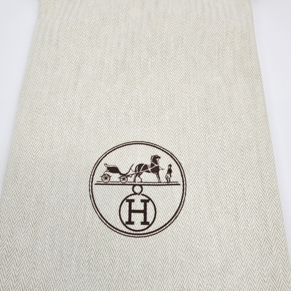 HERMES Dust Bag Drawstring Pouch 7.5” x 13.5” | eBay
