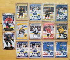 Lot Of 14 2021-22 Upper Deck O-Pee-Chee Glossy Hockey Cards Inserts NHL 