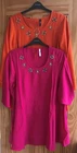 Evans New Pink Embellished Diamante Blouse Tunic Top Size 16 18 20