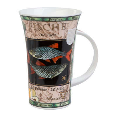 Kaffeebecher Sternzeichen Fische 0,5 Glencoe Dunoon Porzellan 295521 formano