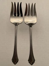 Oneida Serving Forks Stainless Bancroft  Pattern - Set of Two