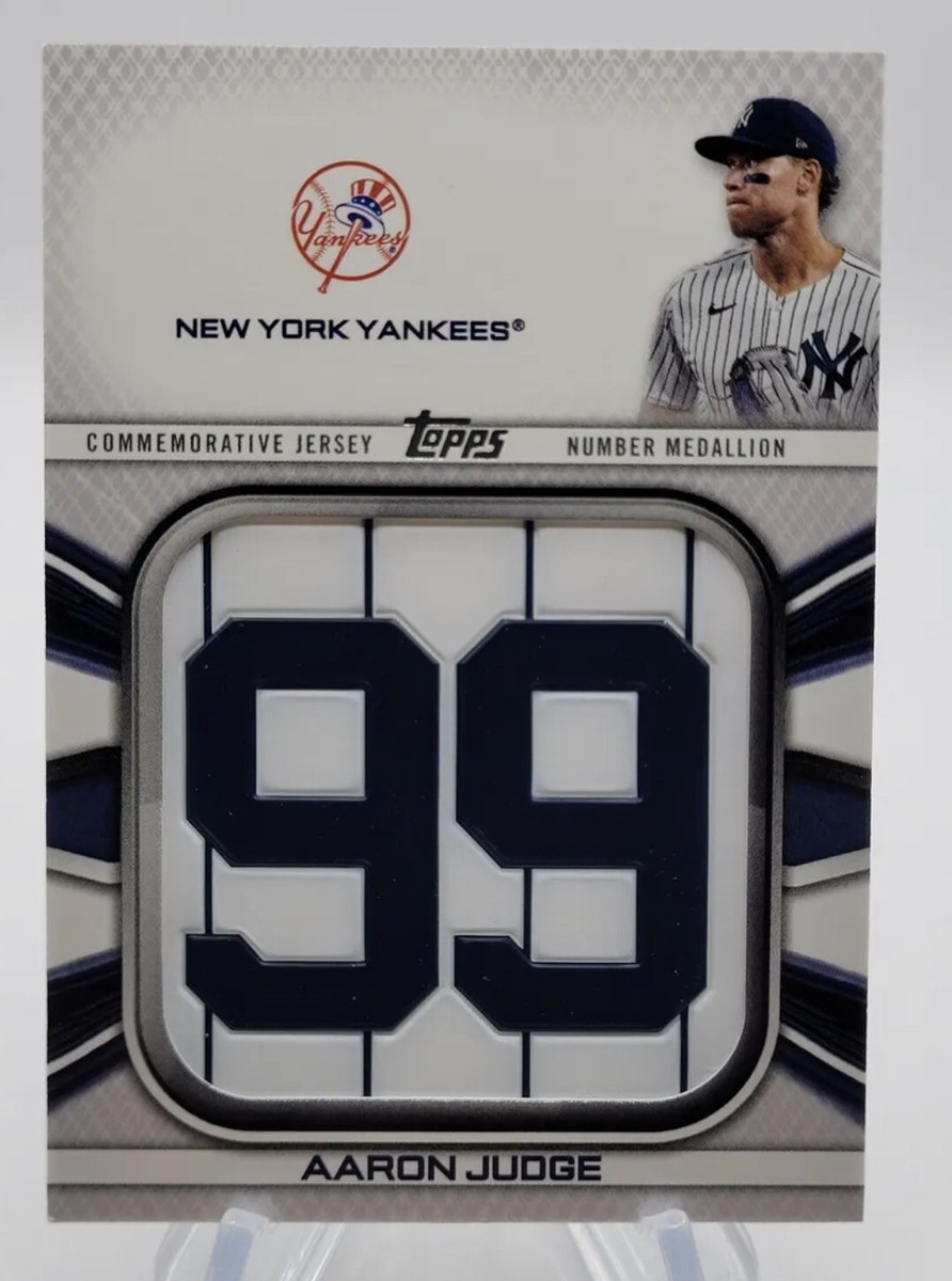 2022 Topps Aaron Judge Series 1 Jersey Number Medallion #JNM