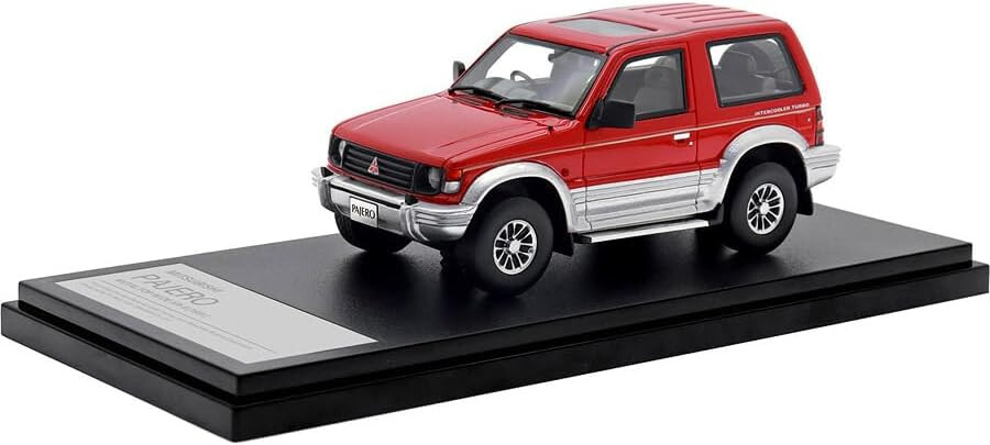 Hi Story 143 MITSUBISHI PAJERO С ШИРОКИМ МЕТАЛЛИЧЕСКИМ ВЕРХОМ XR-II 1991 Красно-серебристый HS446RE 19590₽