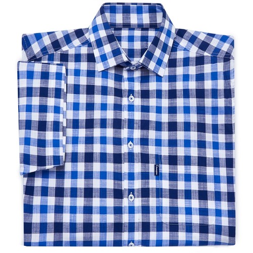 Mens Champion Short Sleeve Holkham Shirt | Yarn Dyed Countrywear Check-shirt - Picture 6 of 10